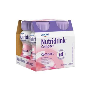 Imagem de Nutridrink Compact Morango - Kit 4 unidades de 125mL - Danone