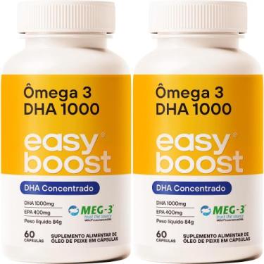 Imagem de Ômega 3 Dha 1000 Easyboost Epa 400mg Dha 1000mg 120cap Kit2x - EASY BO