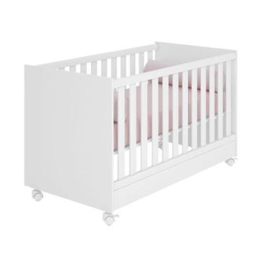 Imagem de Berço Mini Cama Doce Sonho Branco Com Rodízios Qmovi