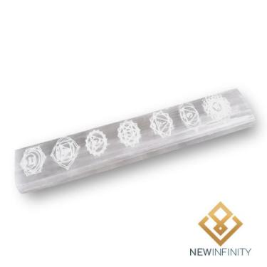 Imagem de Barra de Selenita 15cm Chakras Pedra Natural Cristal Energia - Infinit