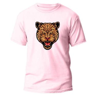 Imagem de Camiseta Algodão Premium Básica Estampa Digital Onça Feroz - NoBrand, 