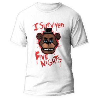 Imagem de Camiseta Fnaf Five Nights At Freddys Jogo Game 2 - Kamisetas Otaku, Br