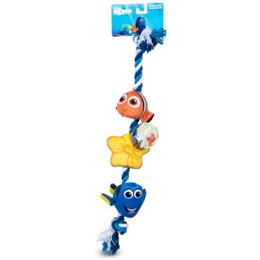 Imagem de Brinquedo para cães Procurando Nemo da Disney Pixar – Squeak & Crinkle, Dory & Nemo Fun Tug Style, 38 cm