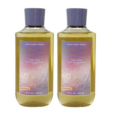 Imagem de Bath & Body Works Gel de banho, conjunto de 2 para presente, 293 g cada (caxemira flocos de neve)