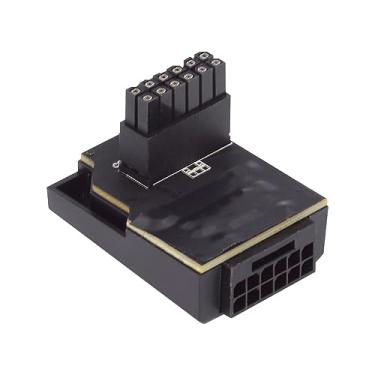 Imagem de NFHK Adaptador de extensão modular macho para fêmea ATX3.0 PCI-E 5.0 12VHPWR ATX3.0 para placa gráfica 3080 3090TI PSU 16 pinos 12+4P
