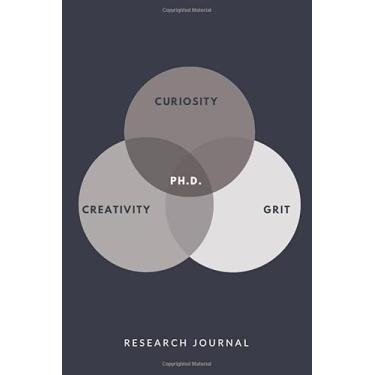 Imagem de Ph.D. Research Journal: Ebony clay blank college-ruled research journal, 300 black and white pages (6x9 inches | 22,86x15,24 cm)