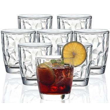 Imagem de VEILEDGEM Copos Tritan inquebráveis de 290 ml, copos de acrílico inquebráveis, sem BPA, copos de plástico rígido reutilizáveis, conjunto de 8 (transparente)