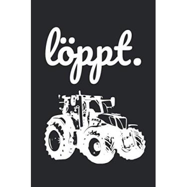 Imagem de löppt.: Kalender Wochenplaner Notizbuch A5 mit einem Traktor für einen Landwirt in Norddeutschland