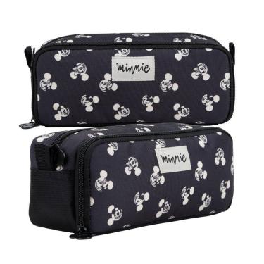 Imagem de Estojo Duplo Escolar Infantil Minnie Mouse Disney