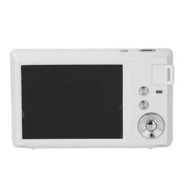 Imagem de Câmera Digital 4K 48MP, Câmera Compacta UHD Com Foco Automático, Câmera Vlogging Recarregável Com Bateria, Zoom 16X, Câmera de Viagem Portátil para Crianças e Adolescentes (Branco)