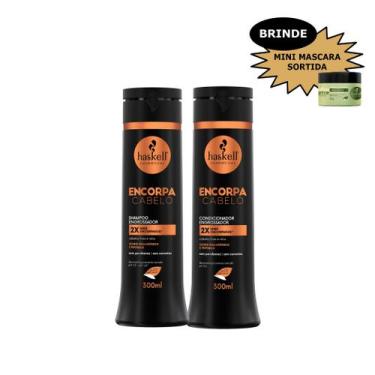 Imagem de Kit Haskell Encorpa Cabelo Shamp Cond 300ml Mimo