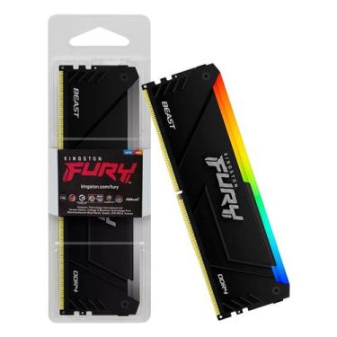 Imagem de Memoria 16gb Ddr4 3200 Cl16 1.35V Desktop Fury RGB KF432C16BB2A/16 Kin