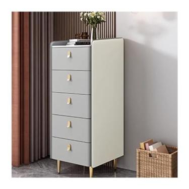 Imagem de LICONG-2020 Armário lateral com cinco baldes de madeira maciça armário estreito minimalista para quarto armário de armazenamento e armazenamento TV armário lateral pequeno armário de canto (G)