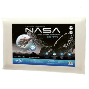 Imagem de Travesseiro Nasa-X Alto Duoflex Bege Para fronha 50cmx70cm Espuma 100% poliuretano