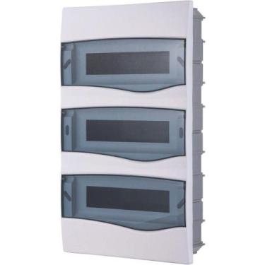 Imagem de Quadro De Distribuição De Embutir 36 Din Ou 24 Nema Tramontina Com Por