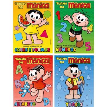 Imagem de Livro Turma da Môncia Cartilha Ensino Fundamental Alfabeto Números Cor