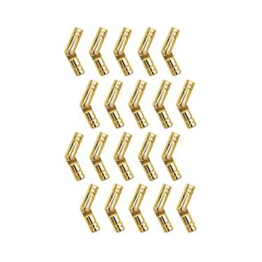 Imagem de QCAA Dobradiça invisível de latão sólido para caixa de joias, caixa de lápis, 18 mm x 5 mm (0,71" x 0,197"), latão vibrado, feito em Taiwan, 10 pares