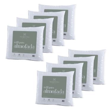 Imagem de Kit com 8 Enchimentos para Capa de Almofada 45x45 Branco