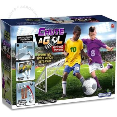 Imagem de Brinquedo Infantil chute a Gol mini Golzinho Jogo de Futebol Para Cria