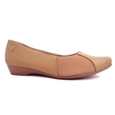 Imagem de Sapatilha Usaflex Couro Joanetes Ai1402 Amendoa