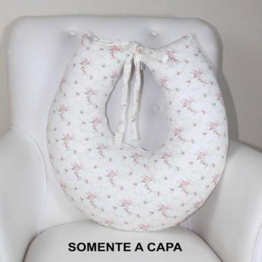Imagem de Capa de Almofada Amamentação - NoBrand, Floral Rosa