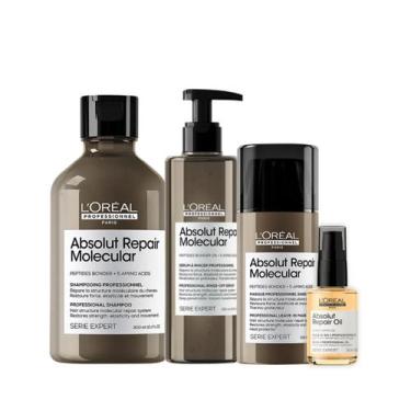 Imagem de Loreal Absolut Repair Molecular Sh 300ml + Leave-in 100ml + Sérum 250m