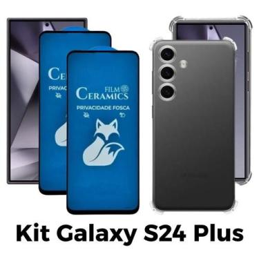 Imagem de 2UN Película Fosca Privacidade + 1x Capa Anti Choque para Samsung Gala