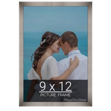 Imagem de wallsthatspeak Moldura de aço inoxidável de 22 x 30,5 cm para quebra-cabeças, pôsteres, fotos ou obras de arte