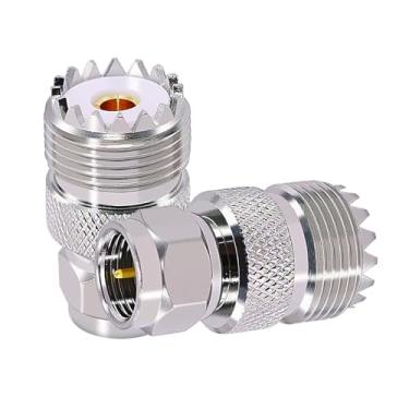 Imagem de CNARIO 2 peças UHF PL259 para F adaptador tipo F macho para UHF PL-259 conector coaxial fêmea adaptador coaxial RF