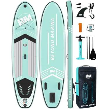 Imagem de BEYOND MARINA Prancha De Stand Up Paddle Inflável, Prancha De Stand Up Paddle De 10'6 "Para Adultos, Acessórios Premium | Plataforma Eva Antiderrapante De 5 Mm E Alças De Espuma, Suporte Para Câmera,