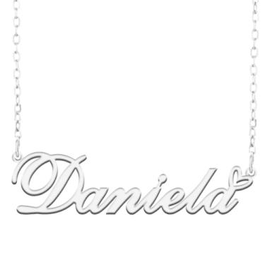 Imagem de A168A Colar de nome personalizado personalizado personalizado colar de nome banhado para mãe filha amizade feminino dia dos namorados aniversário de Natal ano novo, Metal, Sem pedras preciosas