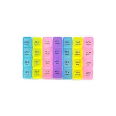 Imagem de Porta Comprimido Semanal Manhã/Tarde/Noite 28 Compartimentos