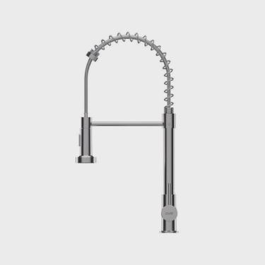 Imagem de Kit 3 Torneiras para Cozinha Gourmet Misturador Monocomando Cinza