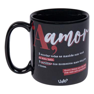 Imagem de Caneca cilindrica 360ML - dicionario do amor uatt
