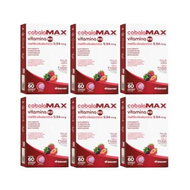 Imagem de Kit 6 Vit. B12 Metilcobalamina 60 Comp Mastigável