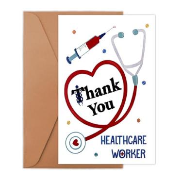 Imagem de Healthcare Worker Thank You Gift Card for Women Men Nurse Doctor Appreciation Thank Tou Gifts for Women Men Nursing Student Graduation Card for Granddaughter Daughter Son Encouragement Cards