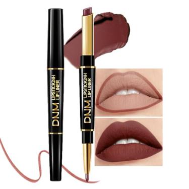 Imagem de evpct 1 kit combo de delineador labial fosco e batom para mulheres, batons neutros mágicos 24 horas originais e delineador labial, lápis de maquiagem brilhante de longa duração, à prova d'água, 32