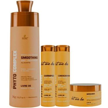 Imagem de Kit Escova Progressiva Phyto Complex litro + Linha Phyto Care 250ml (4