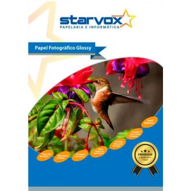 Imagem de 100 folhas Papel Fotográfico Dupla Face A4 120g Glossy Branco Brilhant