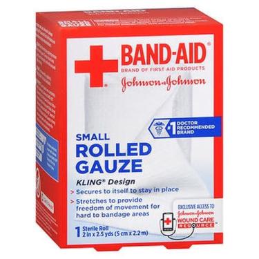 Imagem de Gaze enrolada Band-Aid pequena 1 cada por Band-Aid (pacote com 4)