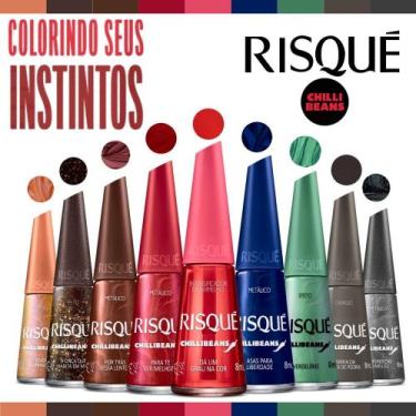 Imagem de Kit Esmaltes Lançamento Risqué Chilli Beans 9 Cores - RISQUE