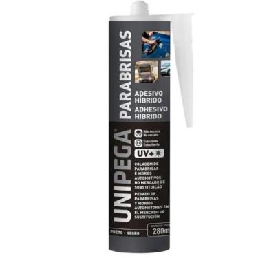 Imagem de Cola parabrisa aut preto 280ml unipega