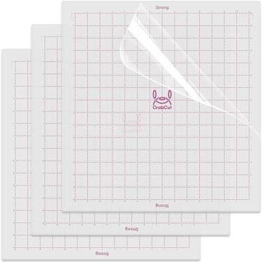 Imagem de Tapetes de corte de 35 x 38 cm para Silhouette Cameo 4 Plus e Cameo 5 Plus, pacote com 3, tapete de substituição durável de longa duração para máquina de corte Silhouette Cameo 4 Plus (forte