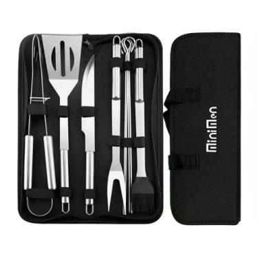 Imagem de Kit Churrasco Profissional c/ 9 Peças - MINIMEN