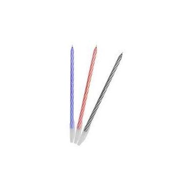 Imagem de Caneta Esferográfica Spiro 0,7mm Blister C/3 Az/pt/vm  Cis