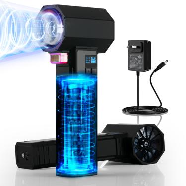 Imagem de XOOPON Ventilador de ar para secador de carro com LED, soprador de secador turbo potente de 1600 g e 220 MPH para secagem de carro, soprador de detalhes de carro elétrico de 4 velocidades, soprador de