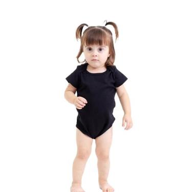 Imagem de Body Infantil Bebe Liso Malha Algodão Manga Curta Unissex - TECHMALHAS