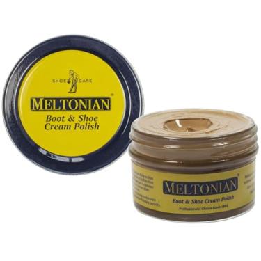 Imagem de Meltonian Esmalte creme para sapatos - Cera natural e óleos - Esmalte marrom e preto para couro - restaura e protege, mais de 60 cores, Bege, 1.7 oz