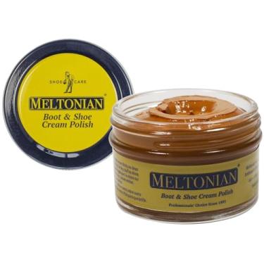 Imagem de Meltonian Esmalte creme para sapatos - Cera natural artesanal francesa e mistura de óleo - Esmalte marrom e preto para couro - 60+ cores, Conhaque, One Size