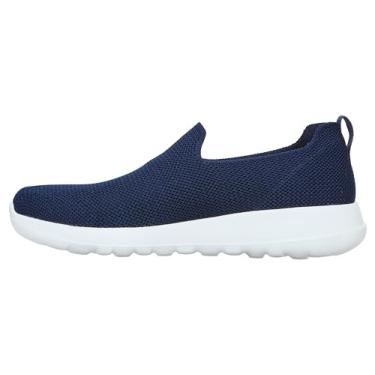 Imagem de Skechers Tênis de caminhada masculino Go Max-Athletic Air Mesh Slip-On, Azul-marinho/branco/branco, 10 X-Wide
